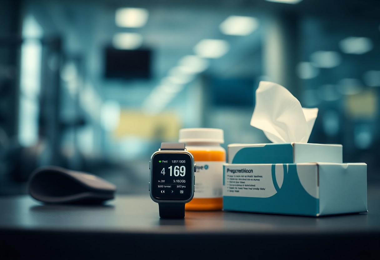 Aufs Training verzichten wenn ich krank bin? Medikamente auf einem Tisch.