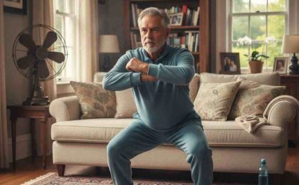 Einfache tägliche Übung - Kniebeuge