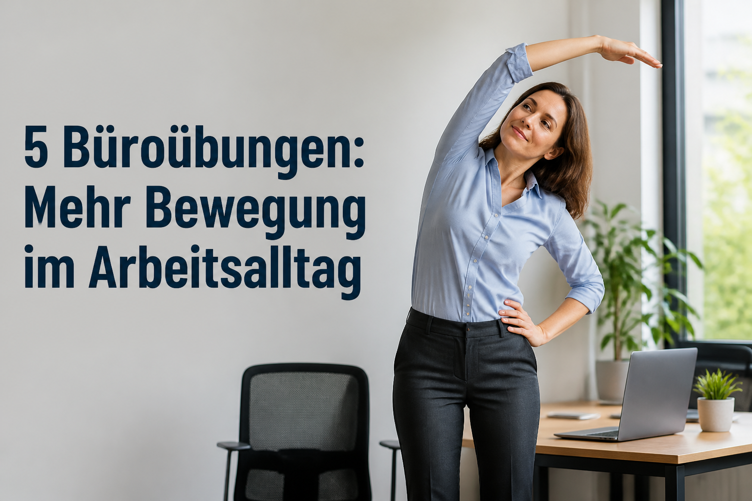 5 büroübungen mehr bewegung